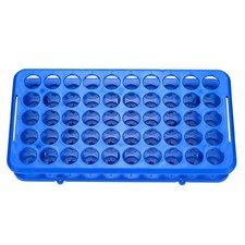 BKMAMLAB Plastic Test Tube Holder Rack for 5ml/10ml/15ml Tubes, Blue 1pcs 