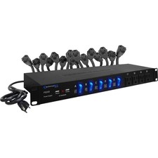 Technical Pro PS20S 20-Outlet Rackmount Power Supply  Surge Protector with USB