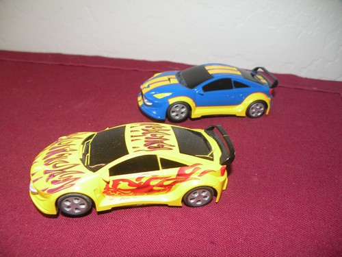 SCX 1:43 Slot Car Racing Compact Tuning Cars Blue & Yellow