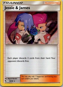 Jessie & James Holo Rare Hidden Fates 58/68 NM