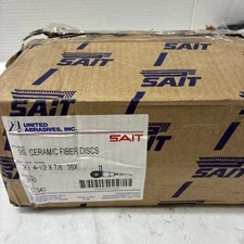 United Abrasives-Sait 51343 Fiber Disc, 9S 4-1/2 X 7/8 36X Bulk Disc, 200 Pack