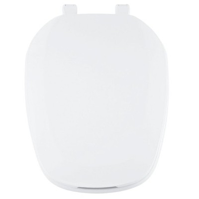 Eljer Emblem Elongated Toilet Seat with Square Shape Closed Front with Cover ...