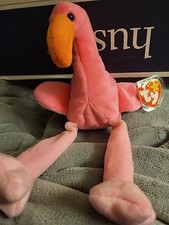 Ty Beanie Babies Pinky the Flamingo Plush Toy