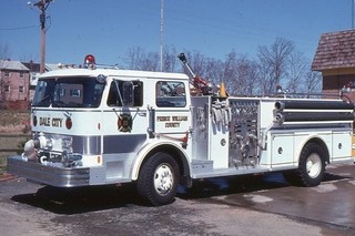 Dale City VA Wagon 10 1980s Hahn Pumper Fire Apparatus Slide