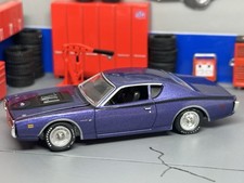 1971-1974 Dodge Charger Plum Crazy Opening Hood 164 Scale Mopar