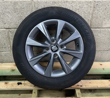 SEAT MII 14" ALLOY WHEEL WITH TYRE 165/70/14 5MM TREAD 1SL601025F GENUINE