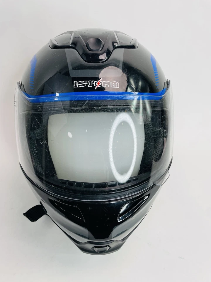 1Storm Casco Completo Motocicleta Modular Abatible Doble Protector Parasol Interior Foto 2 de 4