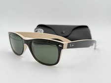 RAY BAN RB2132 875 NEW WAYFARER 55m COLOR MIX Green Classic G-15/Black AUTHENTIC