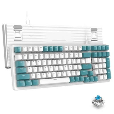 ZIYOU LANG Tastiera da Gioco RGB Meccanica con Cavo e Blocco Numerico, PBT per PC Portatile