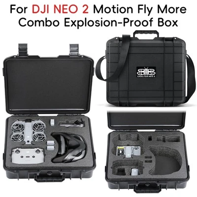 MARKENLOS Tragbare Aufbewahrungstasche für DJI Neo 2 Drohnenbrille N3 Fly More Combo Cover