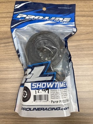 Pro-Line PRO279403 SHOWTIME+ WIDE SC BLK WHLS F/R *NEW*