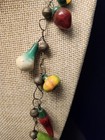 Fruit Salad Vegetable Necklace & Earrings Vintage Hand Painted Wood & Wire 30" — photo 7
