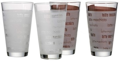 Latte Macchiato Gläser Set 4-tlg Ritzenhoff Breker Chicco satiniert klar