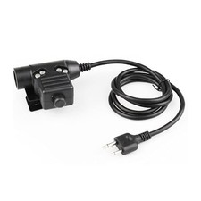 U94 PTT Cable Plug for ICOM Z Tactical Headset HD01 HD02 Radio Headset PPT