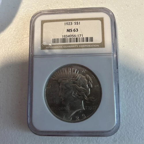 1923 NGC MS63 Peace Dollar $1 Silver