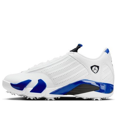 Men's Size 8 Nike Air Jordan 14 Retro Golf Shoes Hyper Royal White