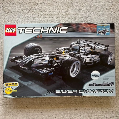 LEGO Technic 8458 Silver Champion - Complete Set with Sticker Sheet and Manuals