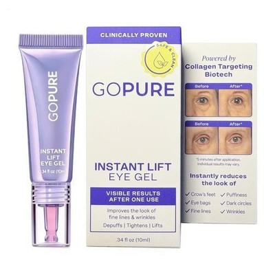 [Go Tightens Instant Lift Gel Lifts Eye PRODUCT latest Depuffs Clean] 0.34 Oz NI