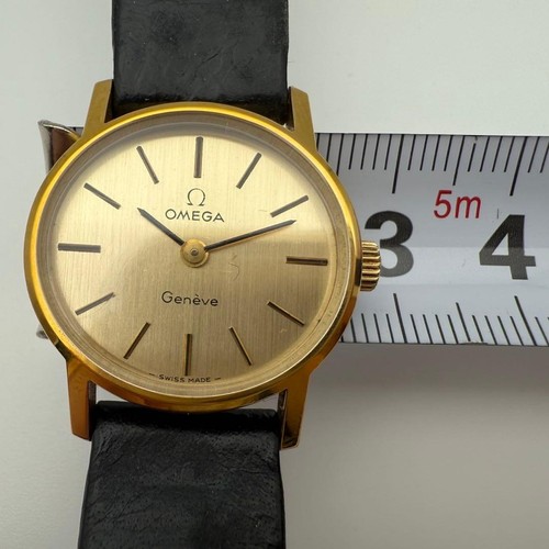 Omega Geneve Vintage Or Boîte Manuel Automatique Montre Hommes Authentique - Photo 9 sur 9