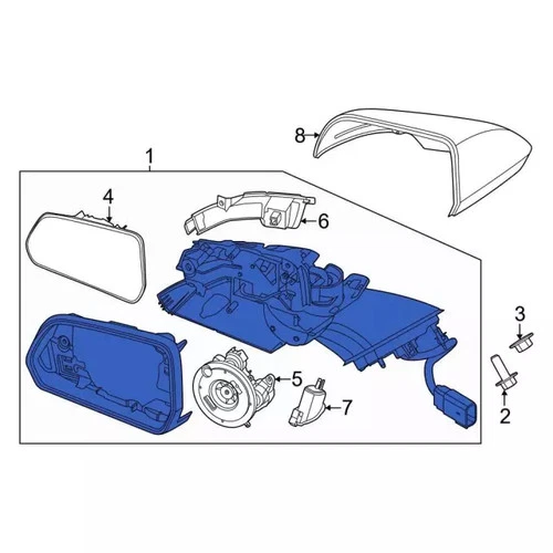Genuine Ford Power Mirror PR3Z-17683-A