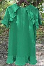 Zara Women’s Green Midi Flowy Tent Dress Size Small