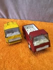 M-2 Vintage 1970s Tonka Truck Hauler &  Red VanPressed Steel Toy Minnesota USA
