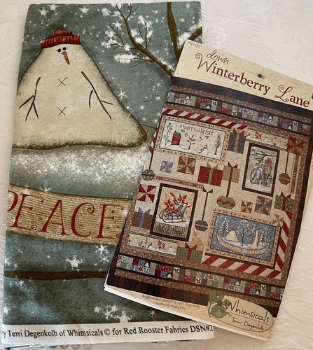 Whimsicals - DOWN WINTERBERRY LANE - Pattern with retired fabric panel RR21117