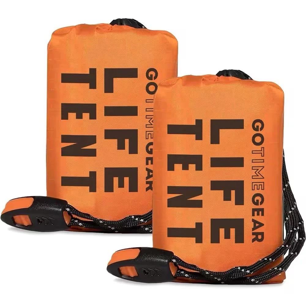 2 Pack Bundle Life Tent Emergency Survival Shelter – 2 Person Emergency Tent
