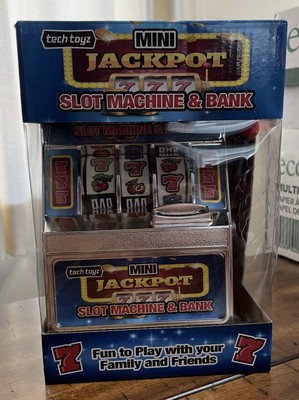 New In Box Mini Jackpot Slot Machine & Bank Tech Toyz