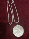 American Eagle .999 Coin & .925 20" 3mm Rope Chain & 925 STERLING SILVER BEZEL — photo 7