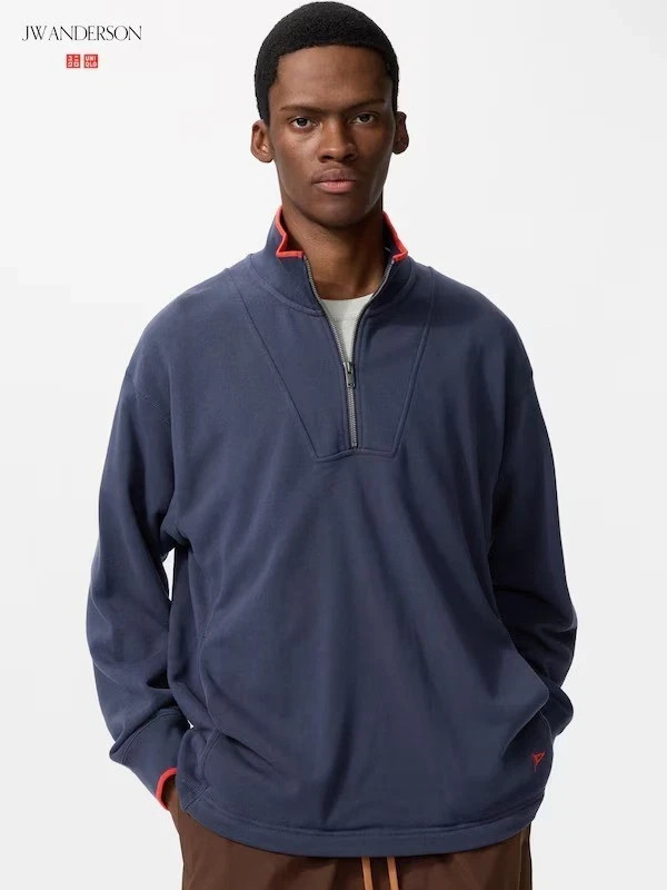 Uniqlo JW Anderson Sweat Half-Zip Pullover Men's XS-XXL (Japan
