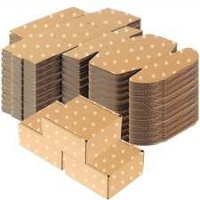 25 Pack Small Shipping Boxes - Corrugated Cardboard 4" x x 2", wood