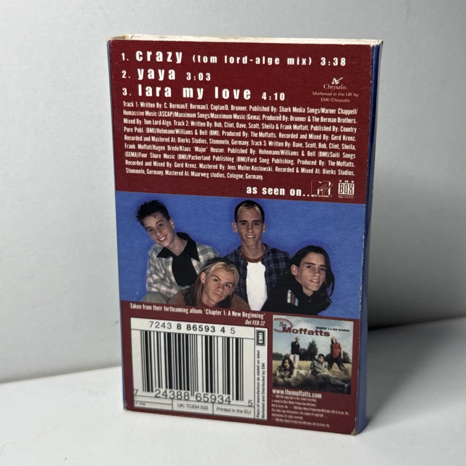 The Moffatts Crazy CASSETTE SINGLE Pop Rock 3 tracks - Image 2 of 4
