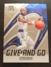 🏀2023-24 Kyrie Irving Mosaic Give and Go 8 Basketball Insert Card NM Mavericks