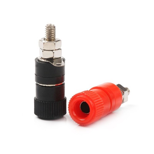 10pcs 4mm Banana Socket Binding Post Nut Plug Nickel Plated Jack Connector - Picture 7 of 12