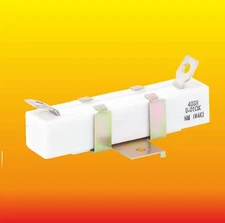 0.01 Ohm 40W LOT OF 2 IWAKI-JAPAN WIREWOUND CERAMIC CEMENT POWER RESISTOR NEW
