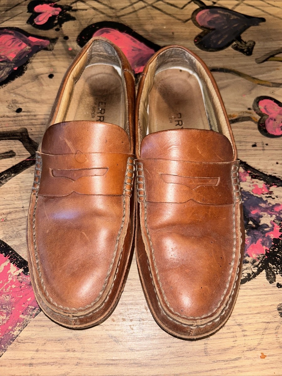 Sperry Top Sider Mens Driving Loafer Size 10.5 M Brown Leather #0771592 Sperry Topsiders Mens 10M Driving Shoes Brown Leather Loafer  main image 3