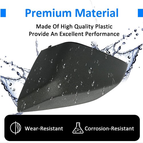 Black Driver Left Side Door Wing Mirror Cover Cap For 2016-2022 Chevrolet Malibu - Foto 4 di 10