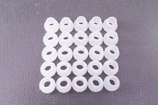 Lot of 25 MNI #4-10 Essentra #4 Nylon Shoulder Washer 0.115" ID 0.235" OD NOS
