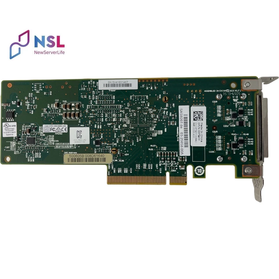 HBA Emulex DELL Dual Port 6Gbps SAS PCIe (3T6KY) Low Profile - Image 3 of 3
