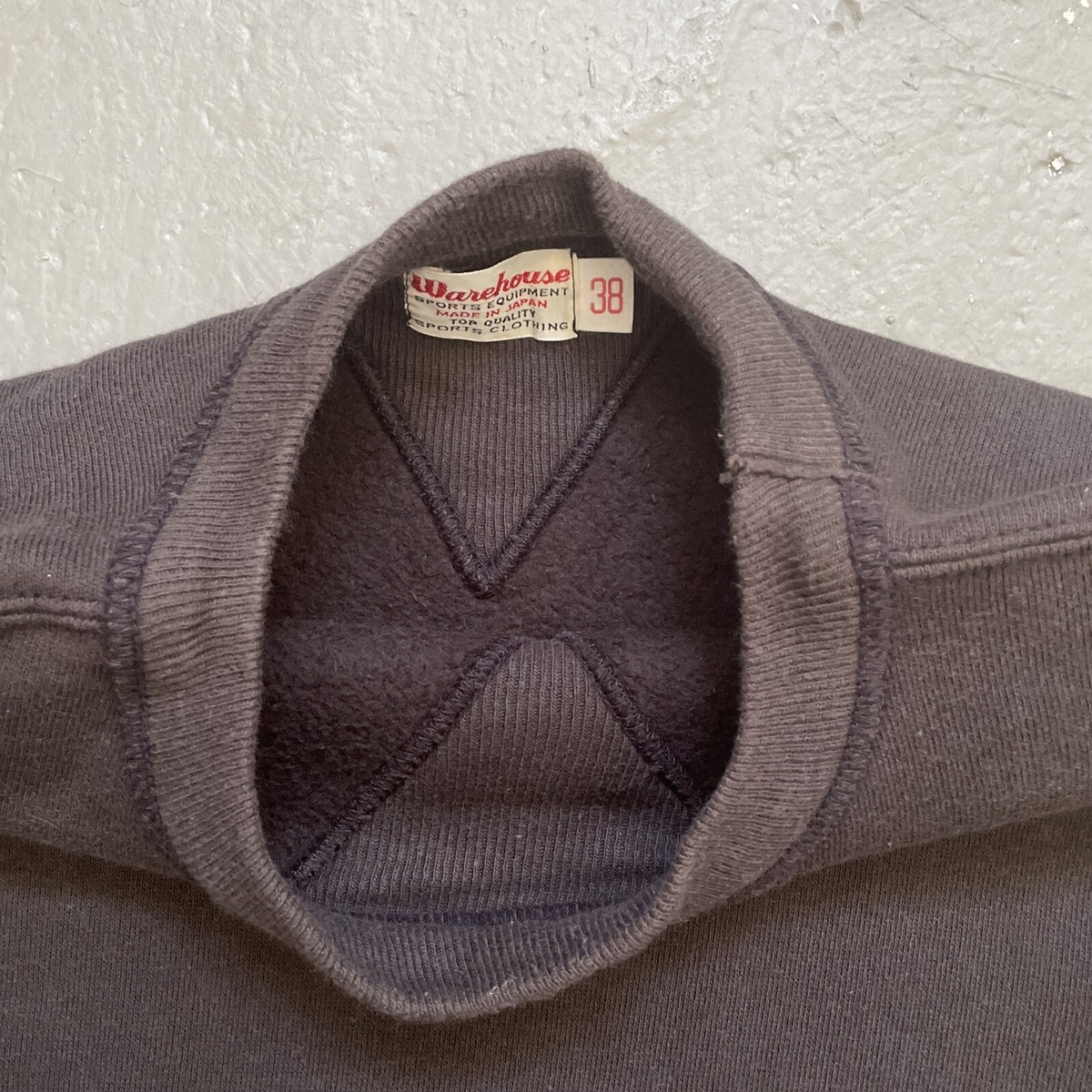 Warehouse Co Japan Double V Crewneck Sweatshirt 1940s-1950s Style