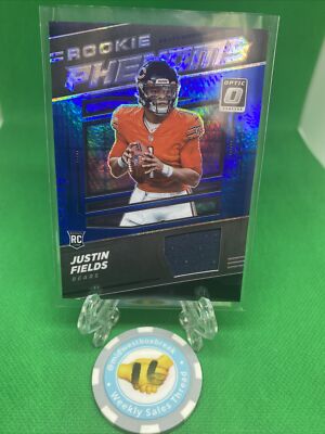 2021 Panini Donruss Optic - RP-4 Justin Fields - Rookie Phenoms Blue Prizm