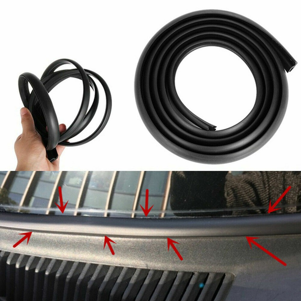 2PCS Windshield Rubber Seal 39.36Ft Car Weather Stripping Trim T Shape Sealing Strip 758066