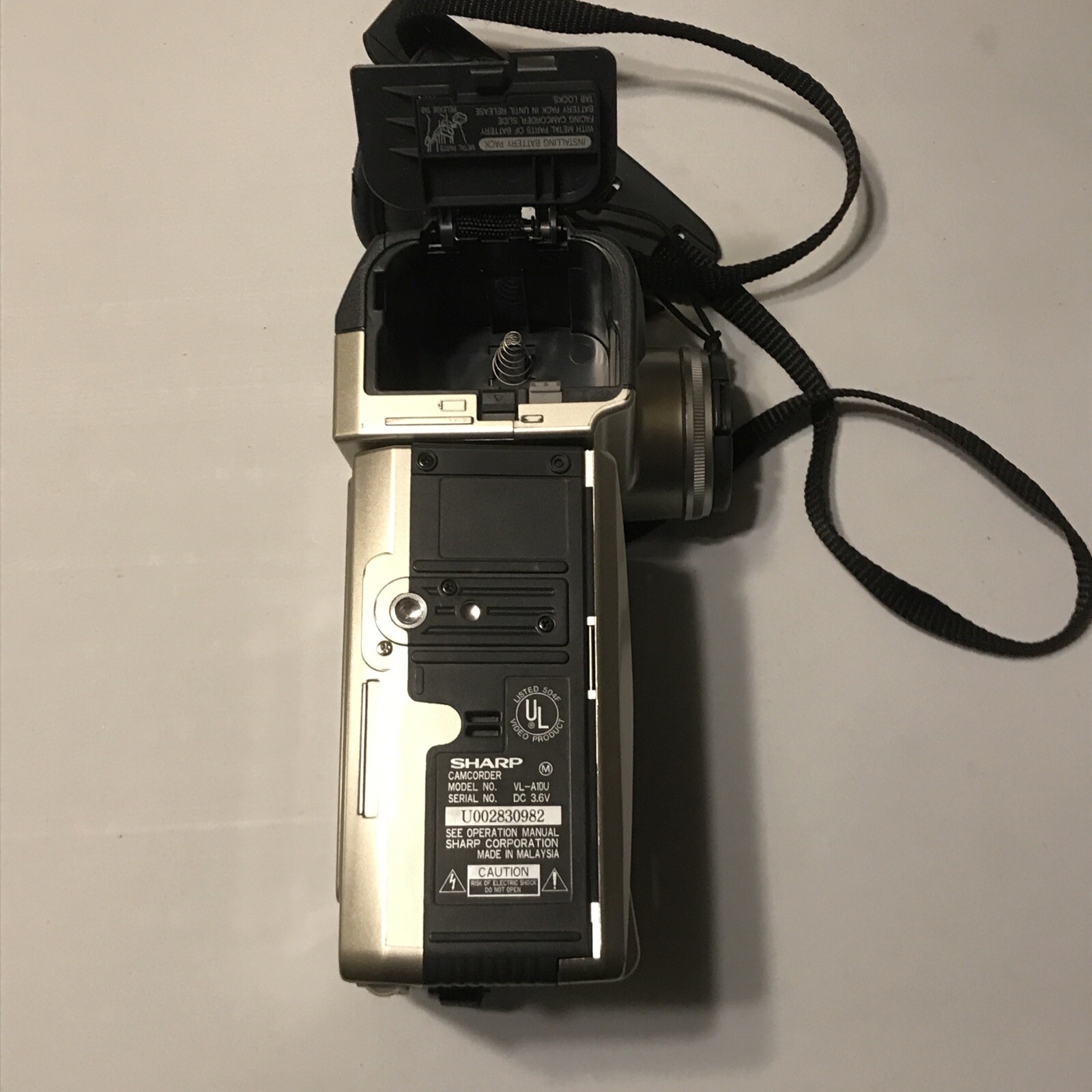 Sharp Viewcam VLA10U 8mm Analog Camcorder UNTESTED!!! 74000352506 eBay