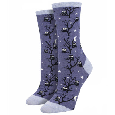 Chaussettes Femme Fantaisie Willie Farms Sock Barn - Motif Hibou - Taille Unique