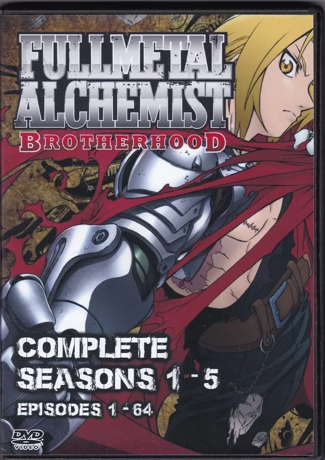 Fullmetal Alchemist Brotherhood Episodes 1-64 English Dubbed Complete  Series DVD