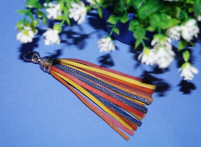   Palio Taschenschmuck Handtasche Anhänger Quaste Tassel Leder Fransen Bund