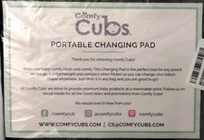 Comfy Cubs Dark Gray Portable Diaper Changing Pad - New