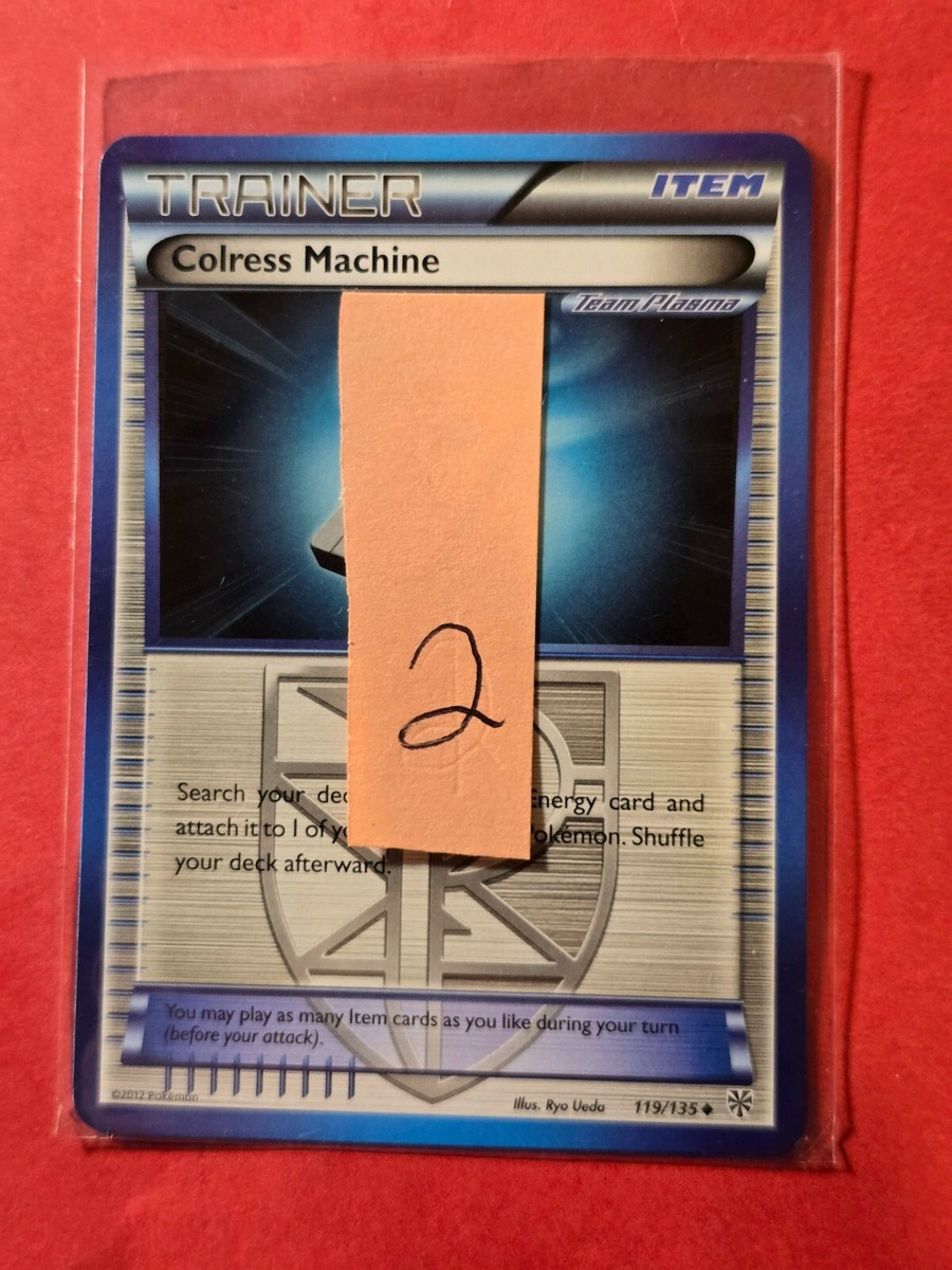 2013 Pokemon Black and White Plasma Storm #119 Colress Machine, UC, NF/H,  cd2