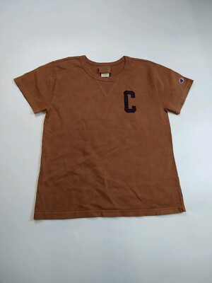 Women 100% authentic champion S/S t-shirt size Medium brown